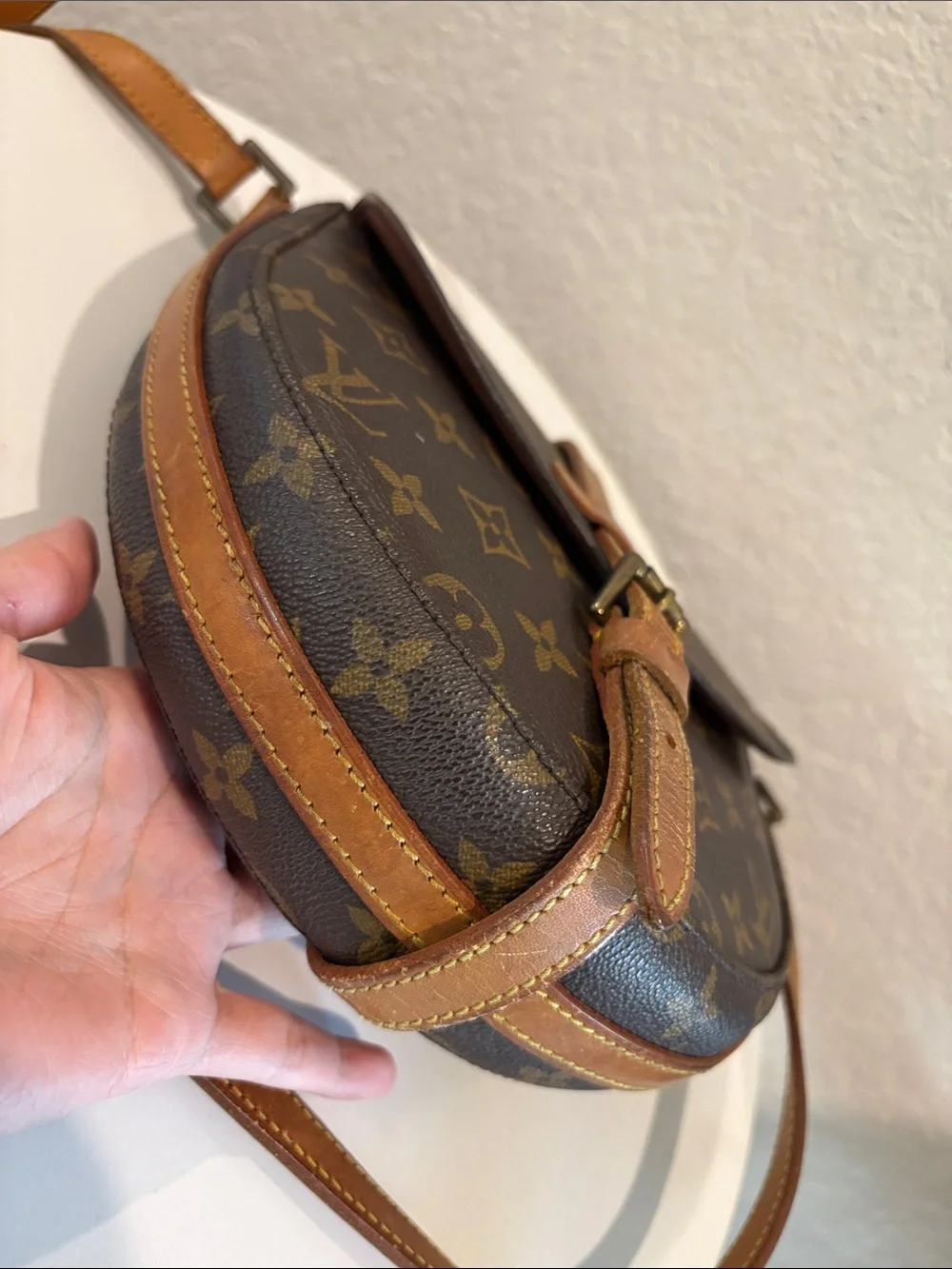 Louis Vuitton Monogram Canvas Crossbody Bag in Brown and Tan - Picture 14 of 16